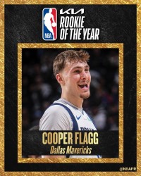 kaiyun-NBA官方：弗拉格当选25-26赛季最佳新秀